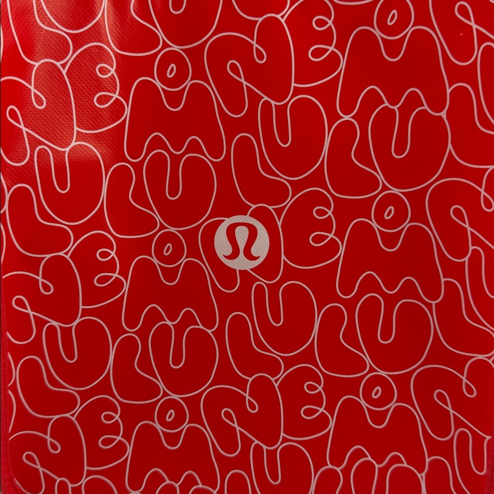 Lululemon Athletica Red Graphic Bubble Logo Tote - Picture 6 of 10